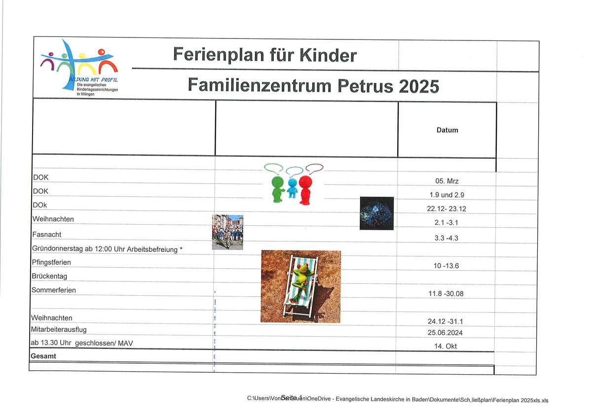 Quelle: Evangelische Kirchengemeinde Villingen